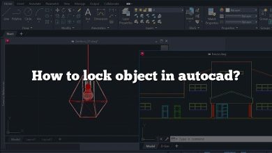 How to lock object in autocad?