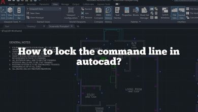 How to lock the command line in autocad?