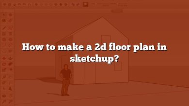 How to make a 2d floor plan in sketchup?