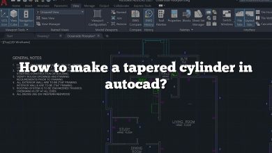 How to make a tapered cylinder in autocad?