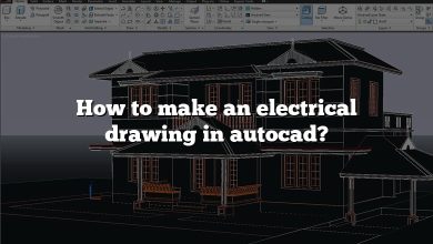 How to make an electrical drawing in autocad?