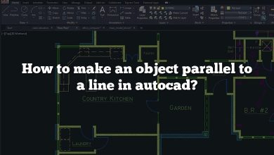 How to make an object parallel to a line in autocad?