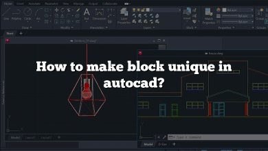 How to make block unique in autocad?