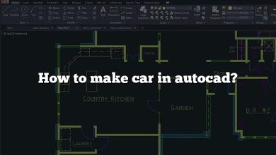 How to make car in autocad?