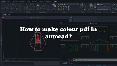 How to make colour pdf in autocad?