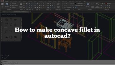 How to make concave fillet in autocad?