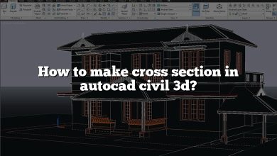 How to make cross section in autocad civil 3d?