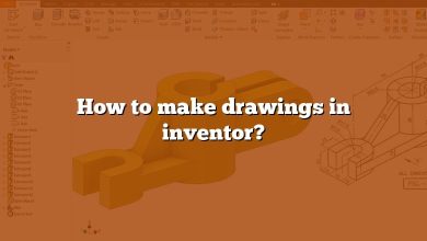 How to make drawings in inventor?