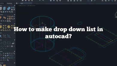 How to make drop down list in autocad?