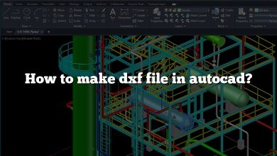 How to make dxf file in autocad?