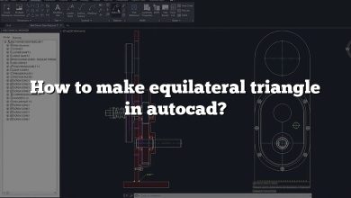 How to make equilateral triangle in autocad?
