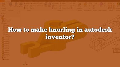 How to make knurling in autodesk inventor?