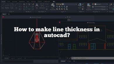 How to make line thickness in autocad?