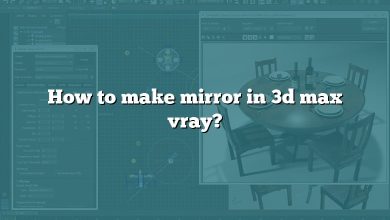 How to make mirror in 3d max vray?