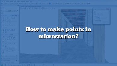 How to make points in microstation?