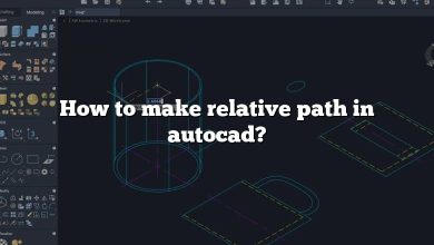 How to make relative path in autocad?