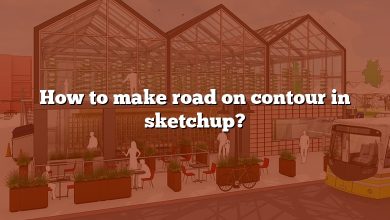 How to make road on contour in sketchup?