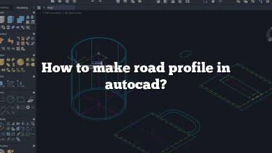 How to make road profile in autocad?