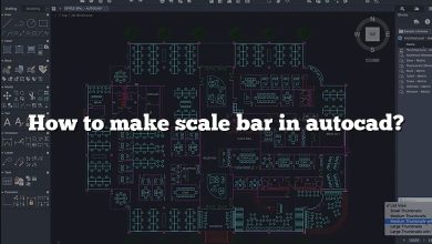 How to make scale bar in autocad?