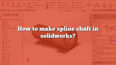 How to make spline shaft in solidworks?