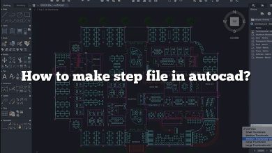 How to make step file in autocad?