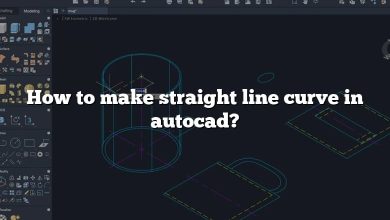 How to make straight line curve in autocad?