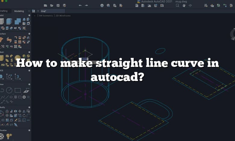 How to make straight line curve in autocad? - CADdikt