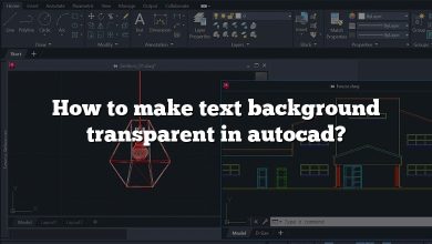 How to make text background transparent in autocad?