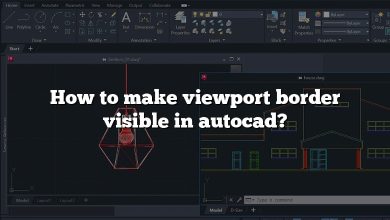 How to make viewport border visible in autocad?