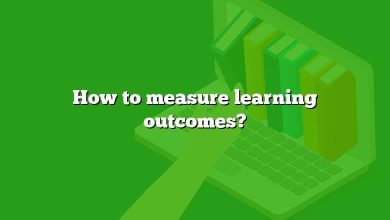 How to measure learning outcomes?