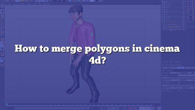 How to merge polygons in cinema 4d?