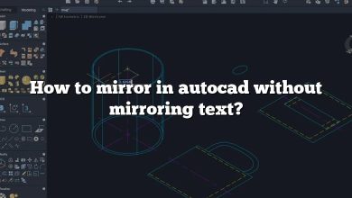 How to mirror in autocad without mirroring text?