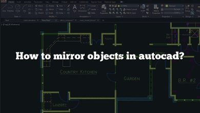 How to mirror objects in autocad?