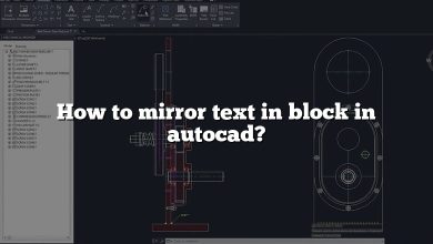 How to mirror text in block in autocad?