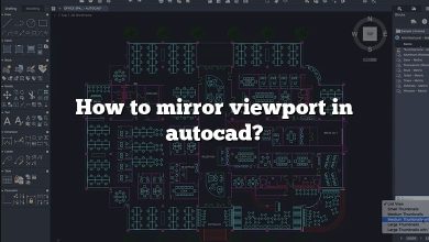 How to mirror viewport in autocad?