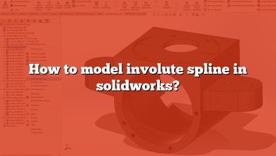 How to model involute spline in solidworks?