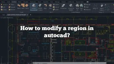 How to modify a region in autocad?