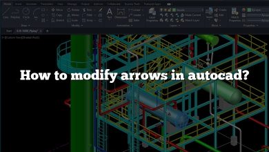 How to modify arrows in autocad?