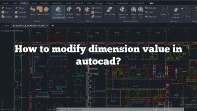 How to modify dimension value in autocad?