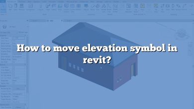 How to move elevation symbol in revit?