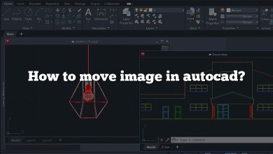 How to move image in autocad?