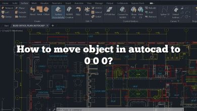 How to move object in autocad to 0 0 0?