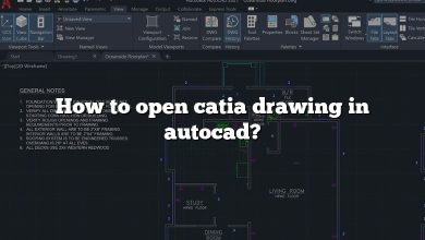 How to open catia drawing in autocad?