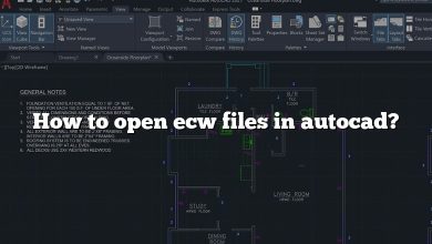 How to open ecw files in autocad?