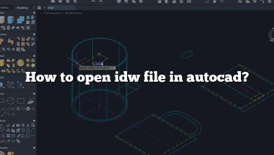 How to open idw file in autocad?