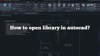 How to open library in autocad?