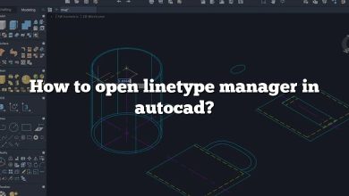 How to open linetype manager in autocad?