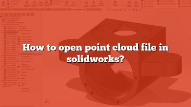 How to open point cloud file in solidworks?