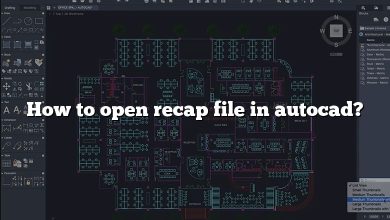 How to open recap file in autocad?