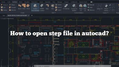 How to open step file in autocad?